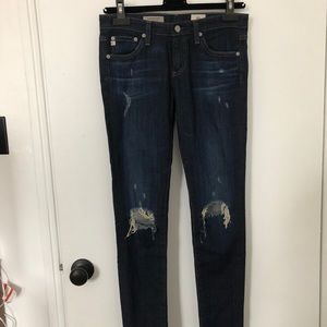 AG jeans, leggings ankle super skinny, size 27